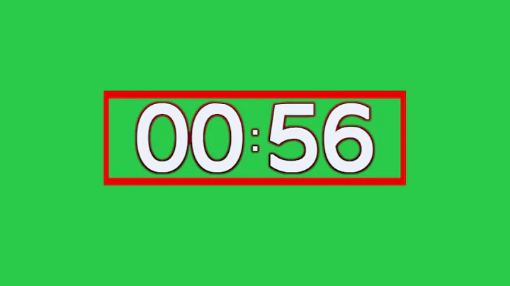 2 Minute Timer Colored Green Screen Effect ||  Timer Green Animation || Countdown Green Effect