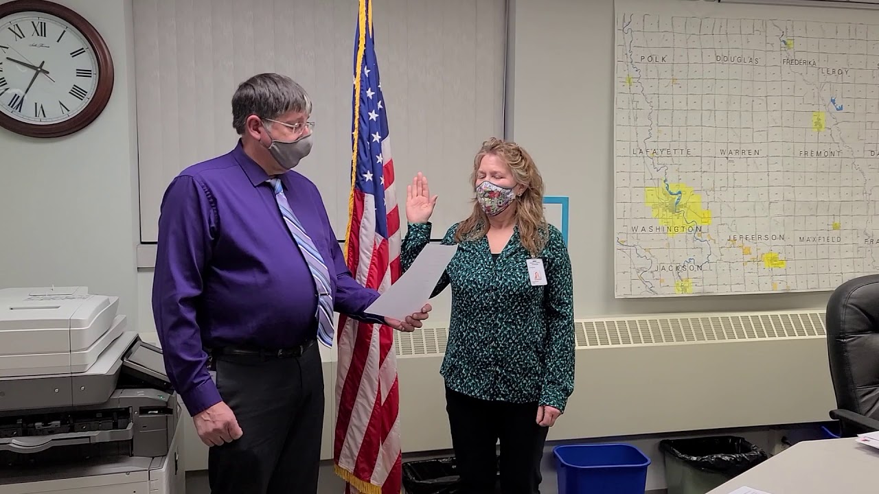 Bremer County officials take oaths YouTube