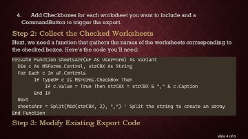 How to Export Selected Excel Worksheets as PDF Using Checkboxes in UserForm