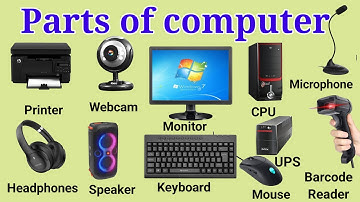 Parts of Computer Name|Basic Computer parts Name|Computer parts|Keyboard,Mouse Monitor,CPU,Printer