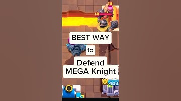 The BEST Defense Against Mega Knight?(My Deck Counters) #megaknight #pekka #clashroyale #battleram