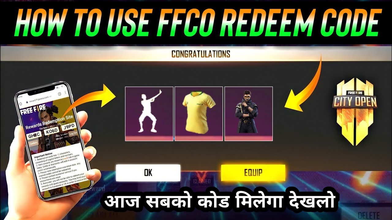How To Use Free Fire City Open Netional Finals Redeem Code | Free Fire Redeem Code Today