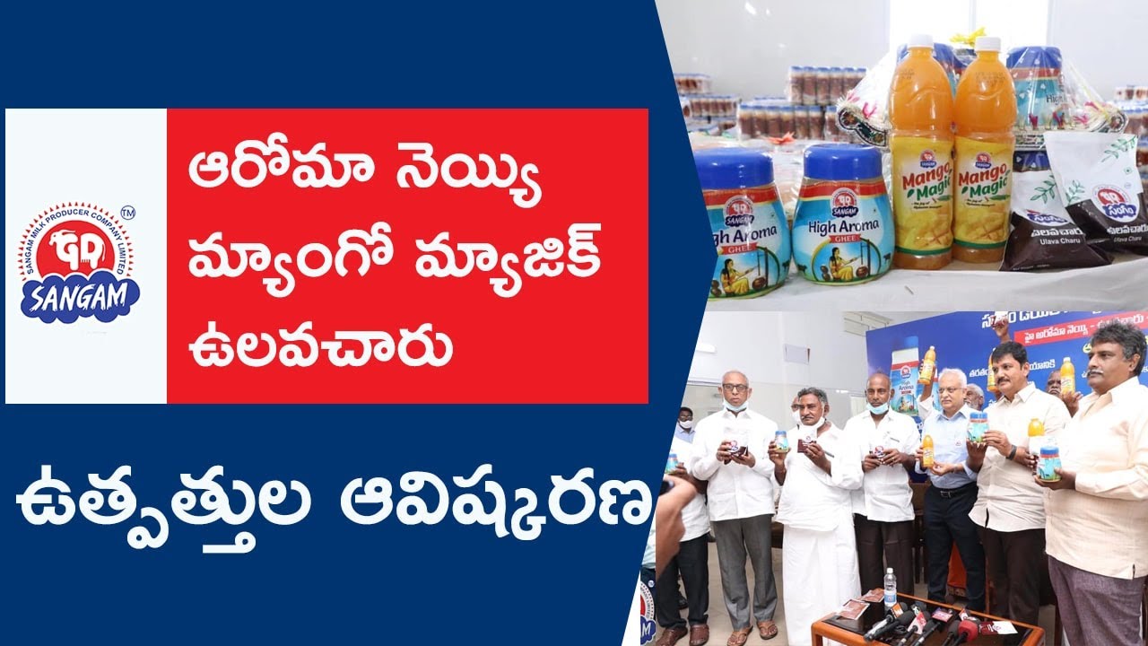 The Big Launch  Day || Aroma Ghee, Mango Juice & Ulavacharu || Sangam Dairy || Sangam Dairy Products