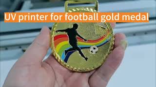 Dayou UV flatbed printer realizes the dream of football gold medals for football fans #uvprinting