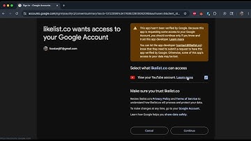 LikeList OAuth Verification Demo (YouTube API)