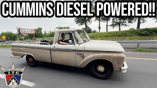 We Built The Ultimate Diesel Swapped Pappy Truck!! - 1966 Ford F100!!!