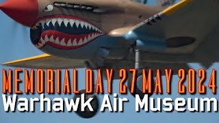 Warhawk Air Museum 2024 Memorial Day Flyover - Boise - Nampa - Idaho - Airailimages - P-40 - P-51