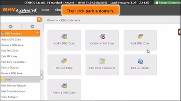 WebHost Manager: How to Park a Domain in WHM