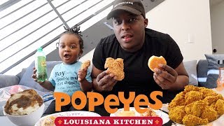 Popeyes Chicken Mukbang My 3 Year Old Son Said Its Time For Me To Get A Girlfriend . . .