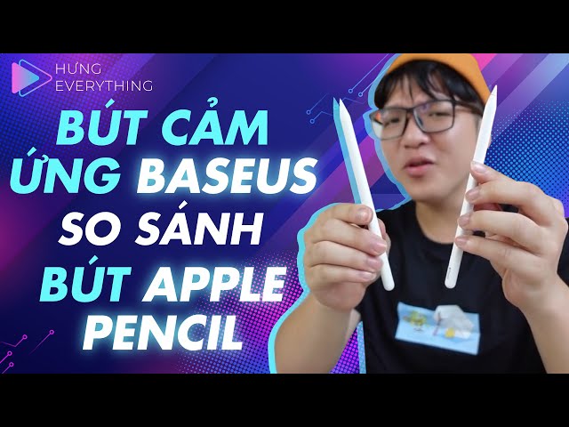 So sánh bút cảm ứng Baseus mua trên mạng với bút apple pencil giá gấp 5 lần #Shorts
