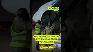South African troops arrive home from volatile DRC #southafrica #drc #m23