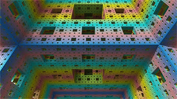 Menger sponge parameter animation with music 4K UHD 60FPS