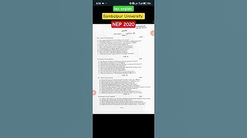 AEC English Sambalpur University Question Paper