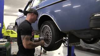 Lowering a Volvo 240