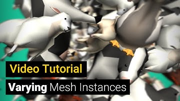 Varying Mesh Instances with color, animation and textures - Video Tutorial