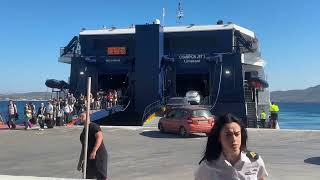 Back from Milos to Piraeus with the fast CJet ferry 🇬🇷⛴️ 05.26