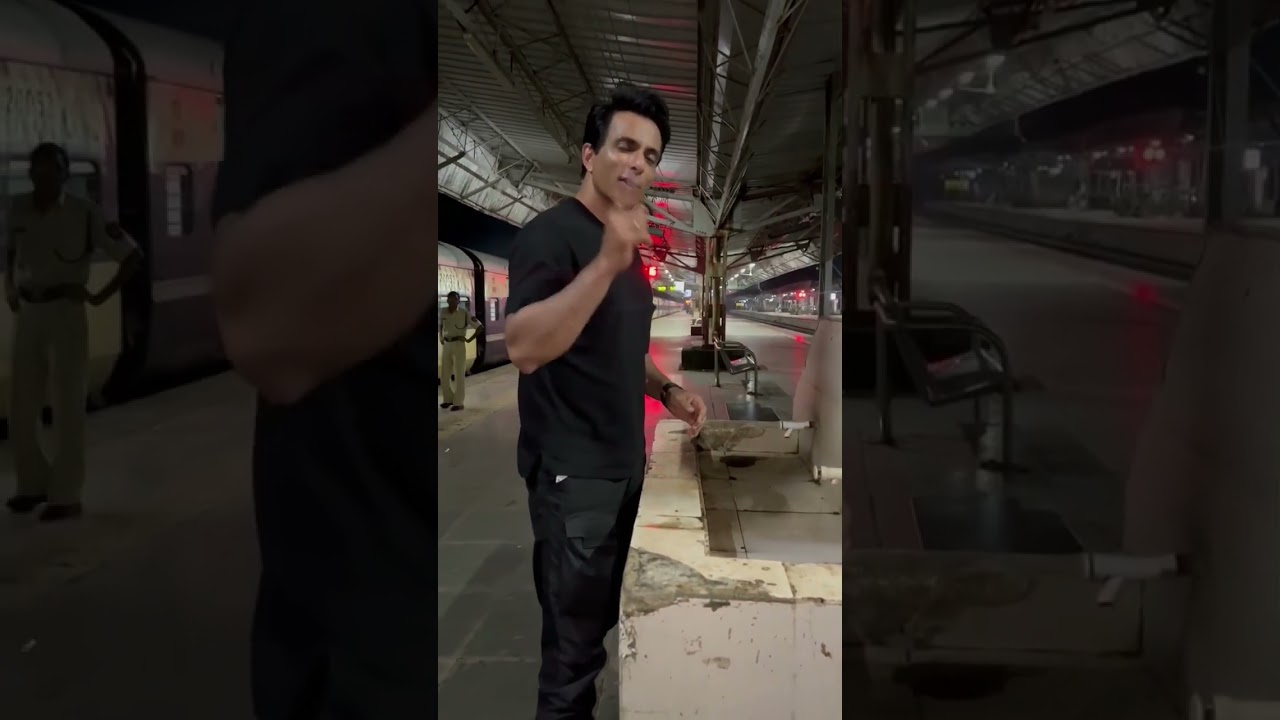 Sonu Sood Live Shooting at Boisar Railway station 