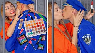 Weird Ways to Sneak Makeup in Jail! Funny Prison Situations & DIY Ideas by 4 Girls