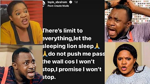 "I TOOK BUL£T FOR YOU, WAS TURNED INTO A B3AST" TOYIN ABRAHAM FIR£S BACK AT ODUNLADE ADEKOLA