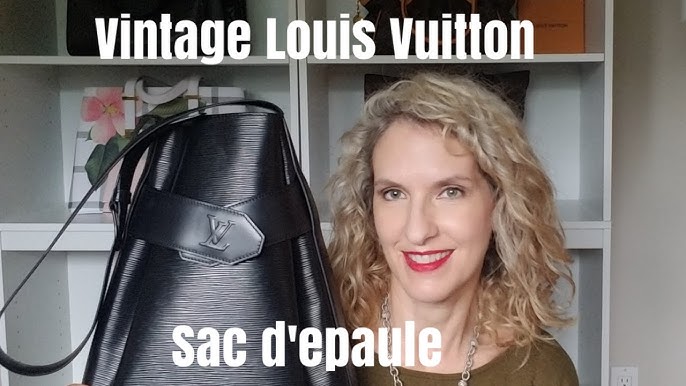 Louis Vuitton Vintage Cluny Black Epi Leather Bucket Shoulder Bag –  Amarcord Vintage Fashion