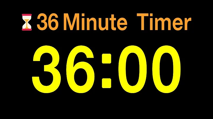 ⏱ 36 Minute Timer / 🔊 Alarm / 👍 Simple Timer