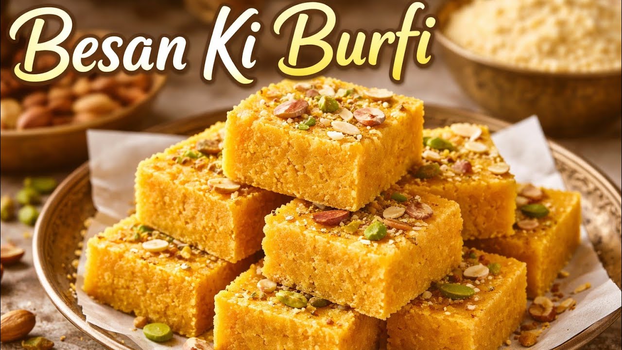 Besan ki barfi|| जब भी हो मीठा खाने का मन तो बनाइए ये dessert ||Delicious मिठाई 