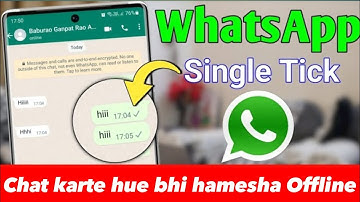 Whatsapp par online hokar bhi offline kaise dikhe | whatsapp me online hote huye bhi offline dikhe