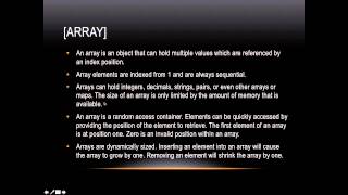 Lasso Programming: [array]