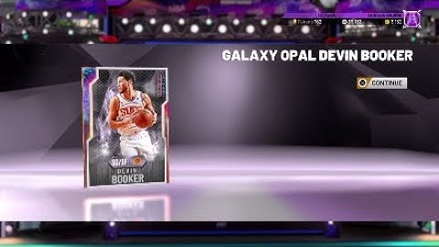 NBA 2K20 Galaxy Opal Devin Booker Locker Code