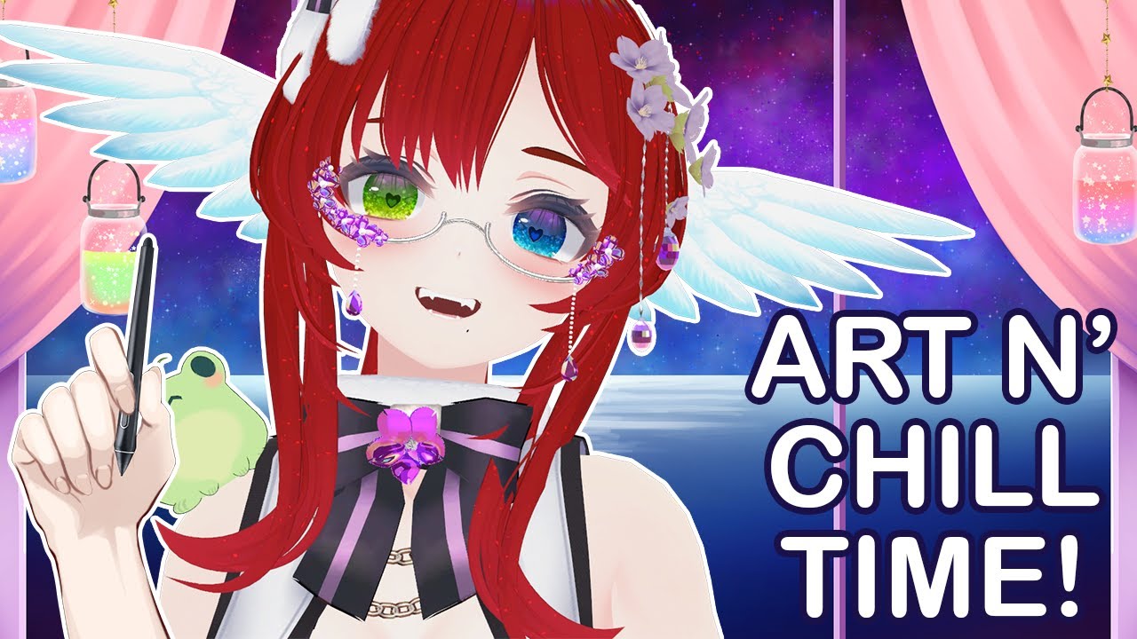 Working on last of the first PNGTuber set commission~ Officially on VGEN! !socials !vgen