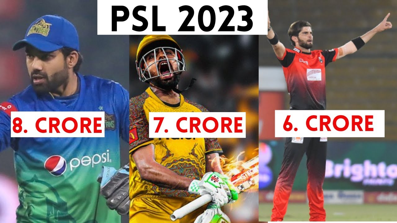 Players shocking Salary  of PSL 2023