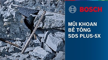 MŨI KHOAN BÊ TÔNG SDS PLUS-5X | LỰA CHỌN HOÀN HẢO ĐỂ KHOAN TRÊN BÊ TÔNG CỐT THÉP