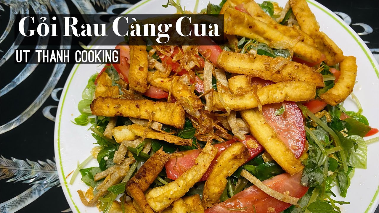 Gỏi Rau Càng Cua Chay (Vegan Vietnamese Crab Claw Herb Salad) YouTube