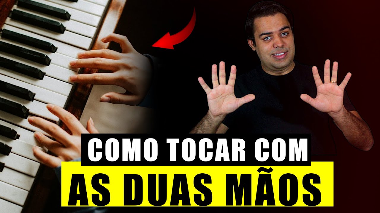 Aprenda como tocar com as DUAS MÃOS no TECLADO, essa é a forma correta ...
