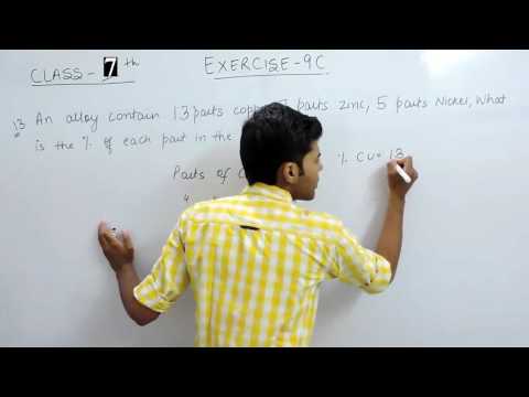 Exercise 9C Question 13 - ICSE Solutions for Class 7th Maths Percentage