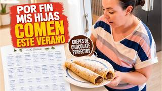 El menú con el que POR FIN comen mis hijas este verano 😱 + crepes que NO se rompen