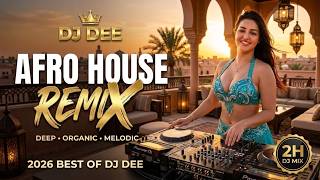 Afro House Remix 2026 🌅 Deep Organic & Melodic House  DJ DEE  1 Hour Sunset DJ DEE