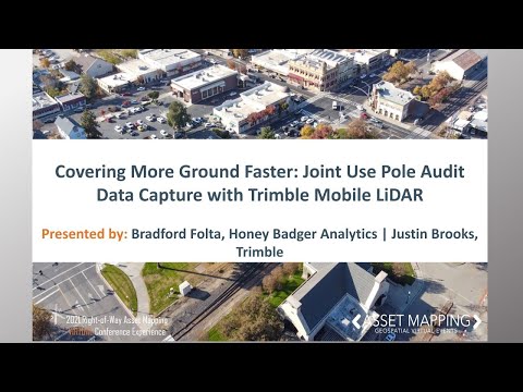 Trimble MX9: Joint Use Pole Audit Data Capture with Trimble Mobile LiDAR Covering More Ground Faster