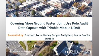 Trimble MX9: Joint Use Pole Audit Data Capture with Trimble Mobile LiDAR Covering More Ground Faster