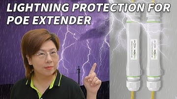 High Surge Protection PoE Extender Kit: Perfect for Long-Distance IP Camera Outdoor Installs