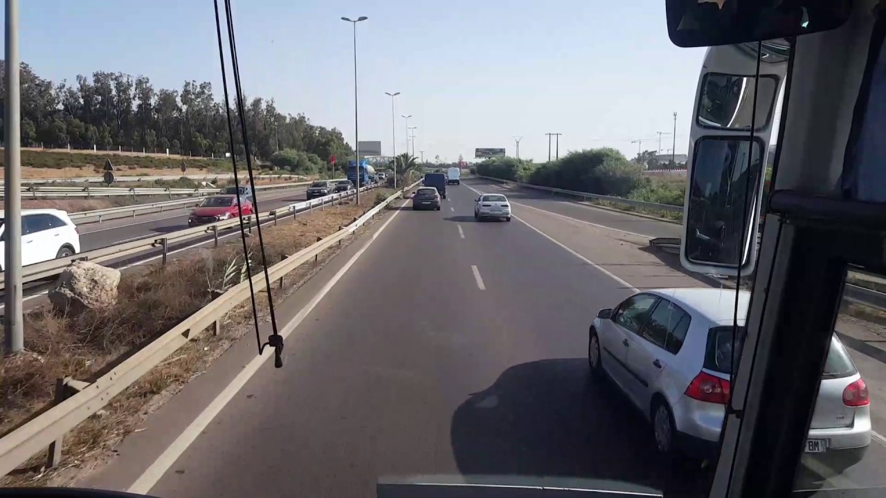 Autoroute Casablanca Berrechid à bord d'un autocar CTM 3501