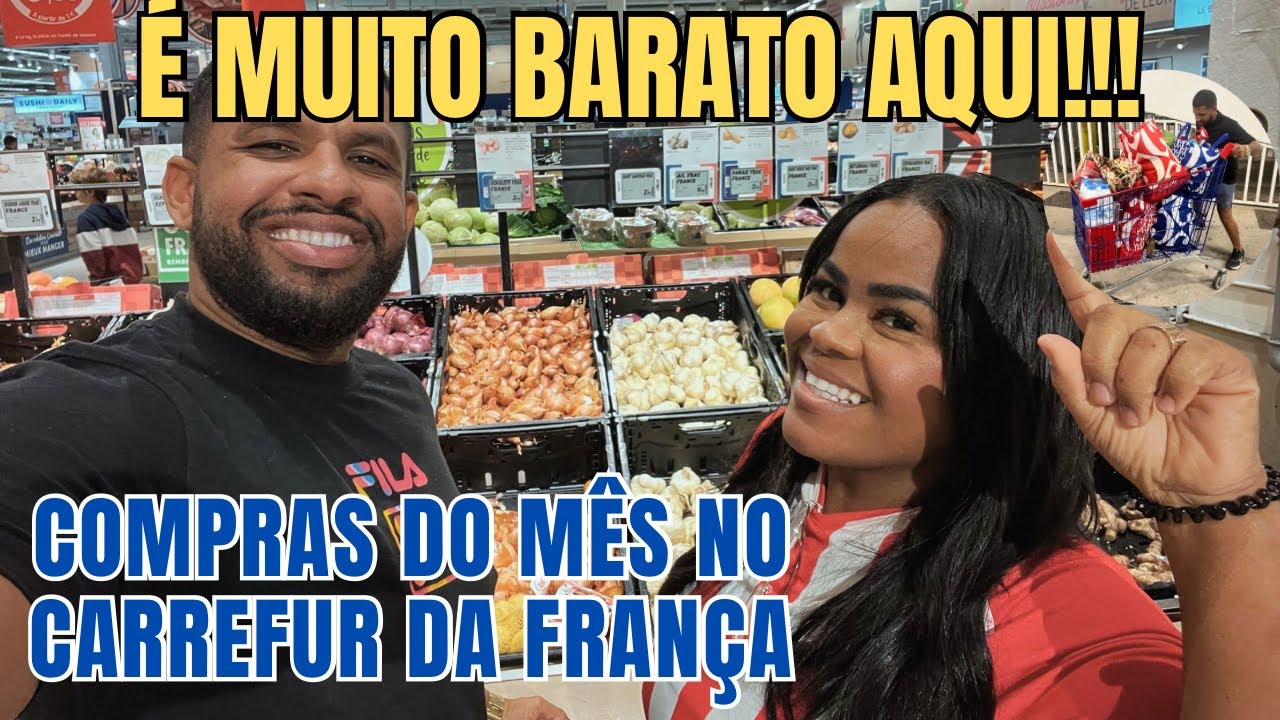 SUPERMERCADO NA FRANÇA, MELHOR CUSTO DE VIDA!!! 🇫🇷