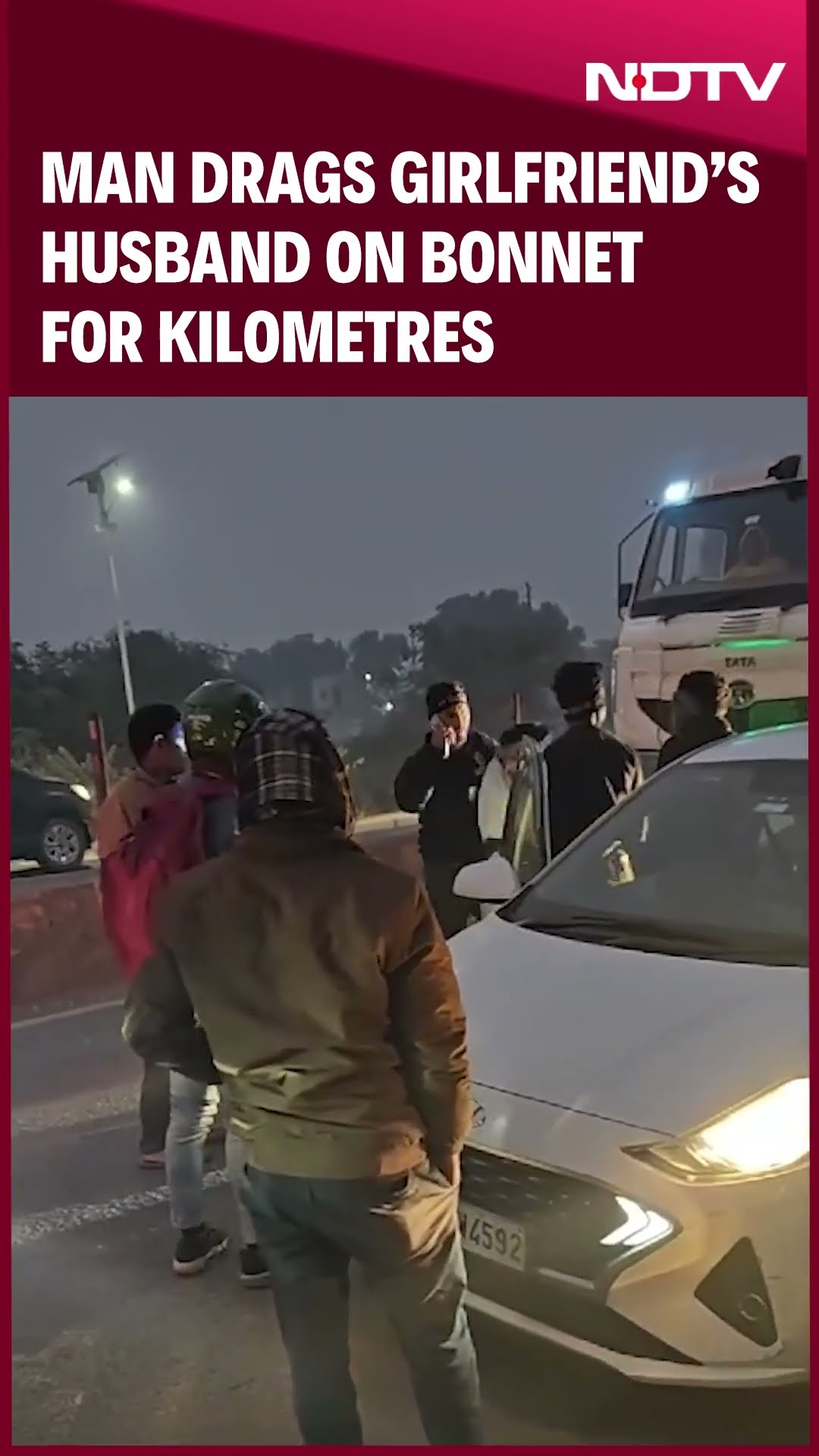UP News | Girlfriend's Husband On Bonnet, Man Drives Car For Kilometres At High Speed