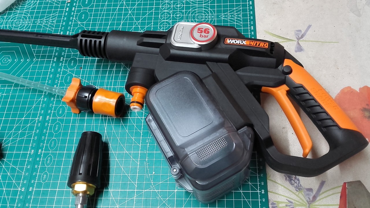 Medium pressure washer 56 bar - YouTube