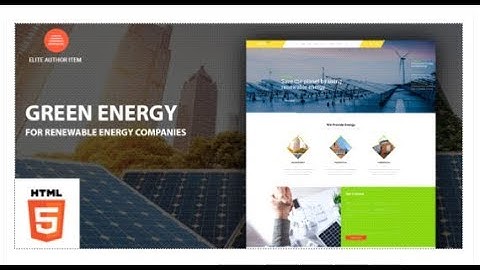 Green Energy - For Renewable Energy Company HTML Template | Themeforest Templates