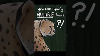 You Can Liquify Multiple Layers at once in Procreate?! #art #digitalart #procreate By @KiarartZ
