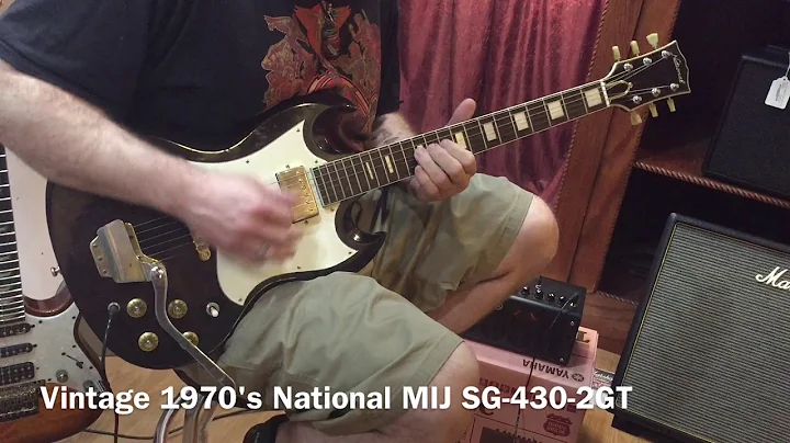 Vintage 1970's National MIJ SG-430-2GT SG Copy Electric Guitar