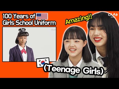 Korean Teen Girls React To 100 Years of  Girls School Uniform