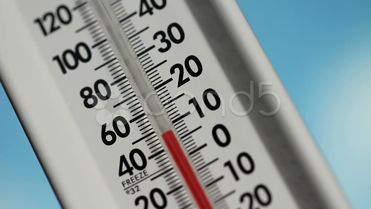 Thermometer, Temperature Rising. Stock Footage - YouTube