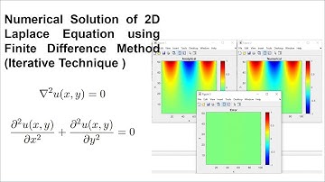 Numerical Solution of 2D Laplace equation using Finite Difference Method (Iterative Technique )